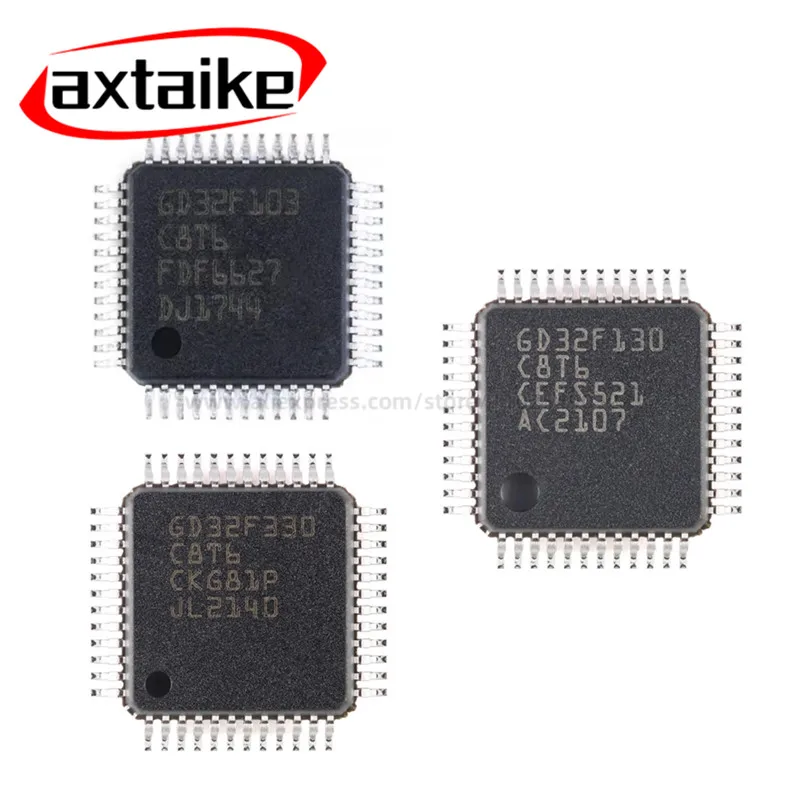 

2PCS GD32F103C8T6 GD32F130C8T6 GD32F330C8T6 32F303CCT6 LQFP-48 32 Bit Microcontroller Chip MCU IC Controller Brand New Authentic