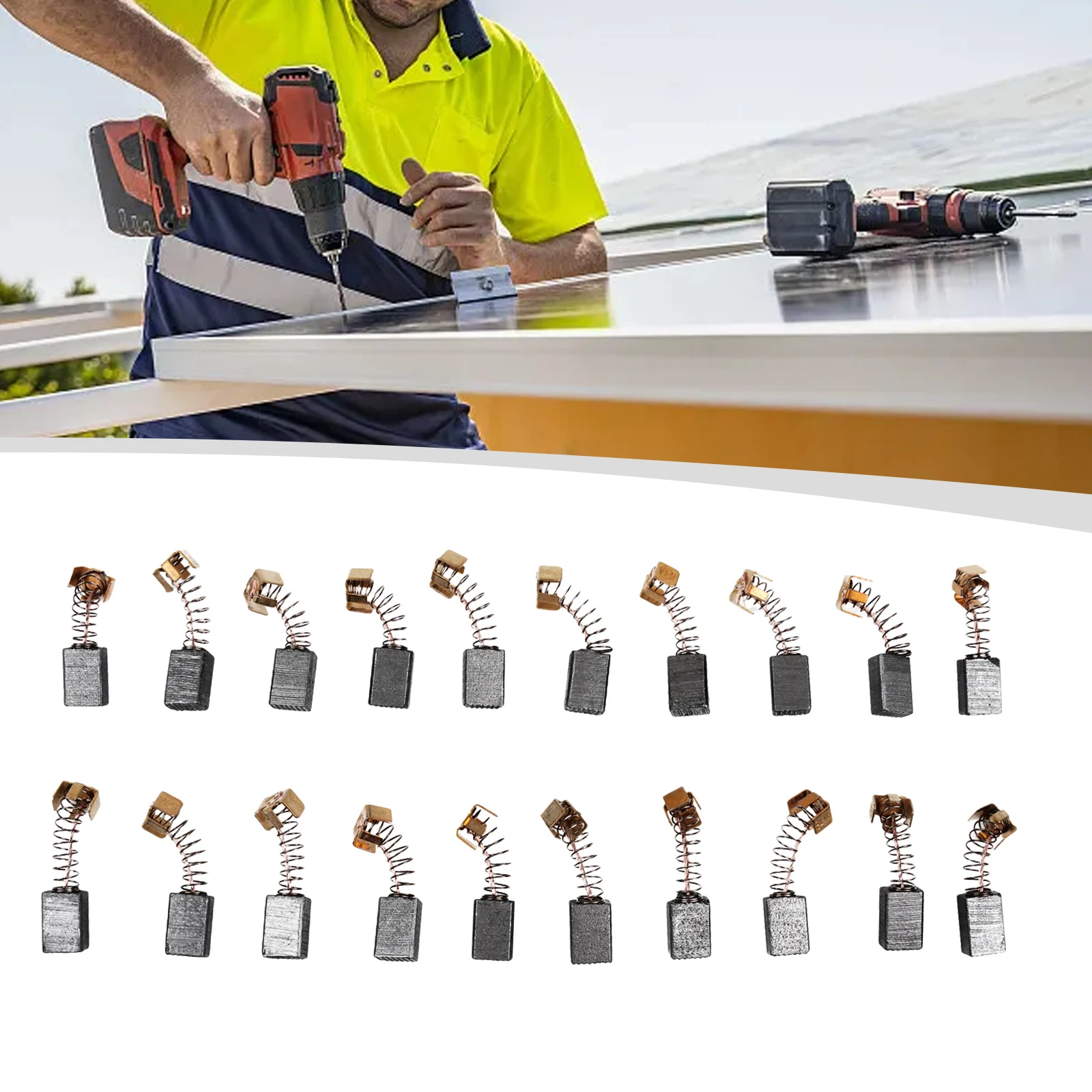 

Для электродвигателя CB85 CB57 CB64 191627-8 угольные щетки 20 шт. 5x8x12 мм щетки угольные переносные надежные полезные двойные