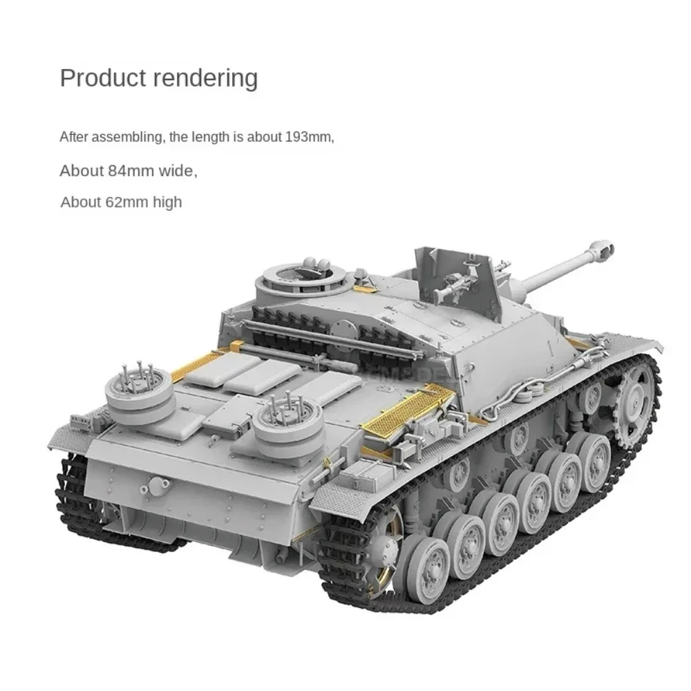 Ryefield model RFM  tank scale plastic model assemble kit No. 3 assault gun G type empty shell version RM-5069 1/35