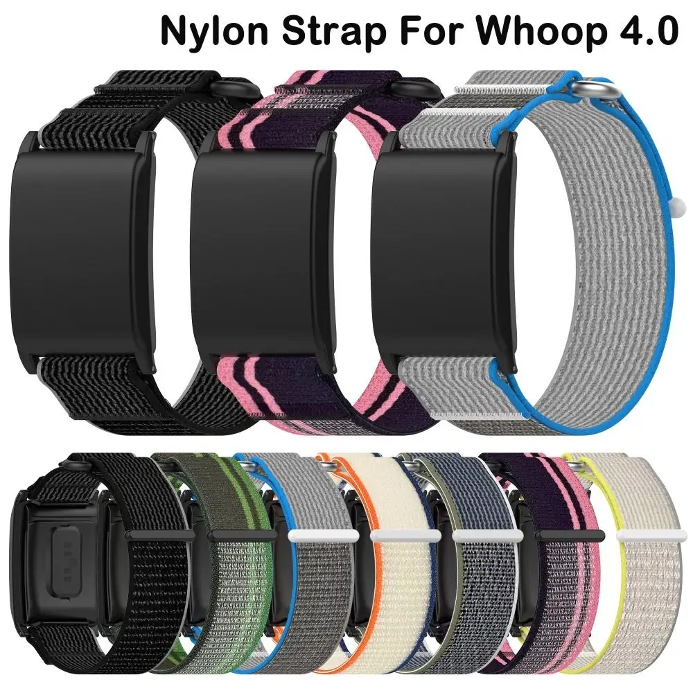 Nueva pulsera de nailon, correa de reloj de repuesto ajustable, correa de Fitness transpirable para Whoop 4,0, accesorios de banda de Fitness