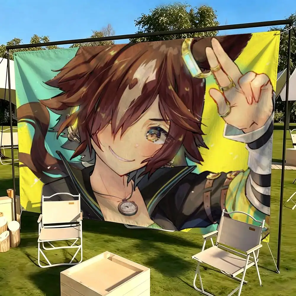 Vodka UmaMusume UMA Flags for Bedrooms Home Decor Items Outdoor Decors Garage Decoration Flaga 2