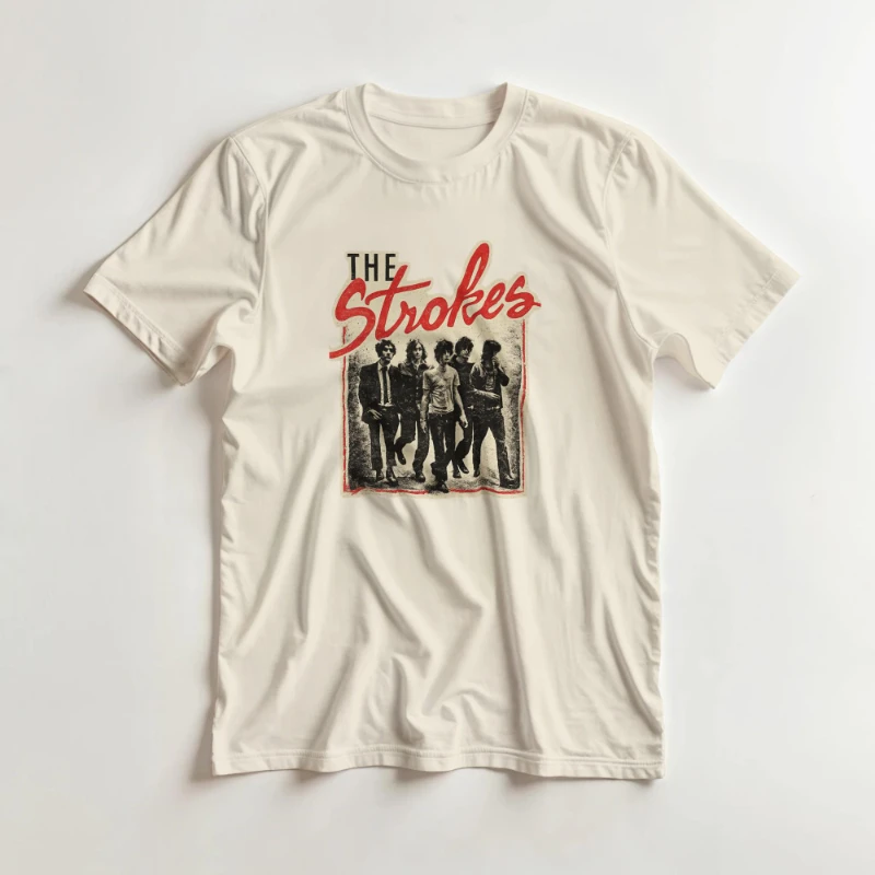 The Strokes Inspired Graphic T-Shirt - Classic Fit for Every Fan - Unisex Cotton Tee