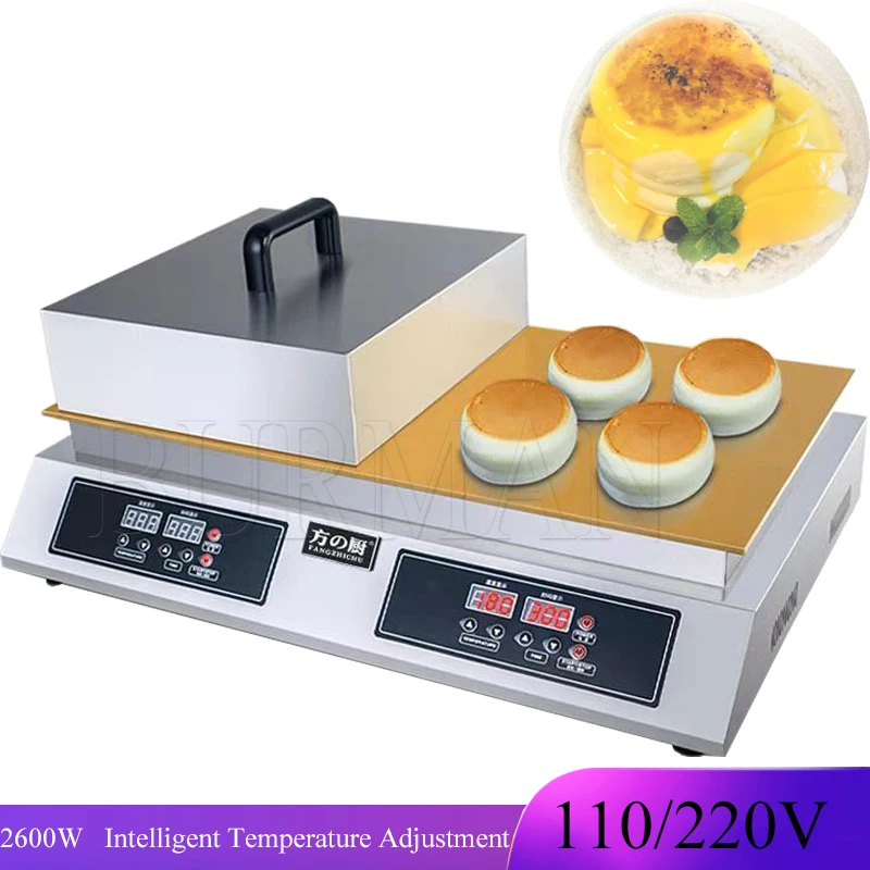 110V220V  Commercial Truffle Pancake Machine Pure Copper Digital Display  Double-headed 2600W