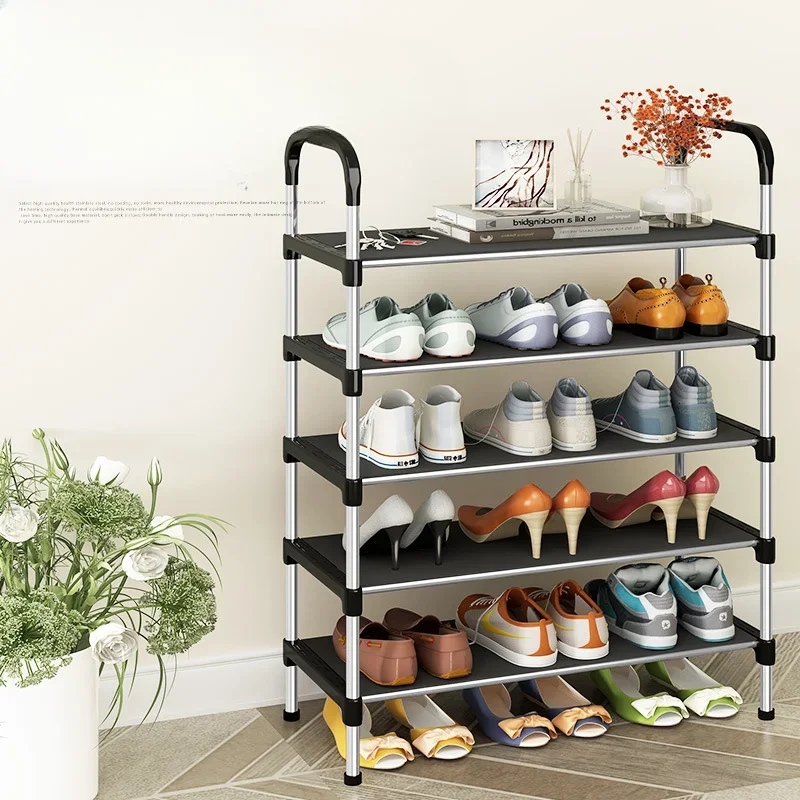 3-7Floor Simple Shoe Rack Multi Layer Dustproof Household Doorstep Shoe Cabinet Storage Space Saving Assembly Of Small Shoe Rack