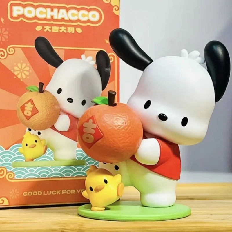 Sanrio pochacco ตุ๊กตาการ์ตูนน่ารักและสร้างสรรค์, ใหม่ตุ๊กตามือรุ่นทันสมัยและใช้งานได้หลากหลายของตกแต่งตั้งโต๊ะของขวัญวันหยุด