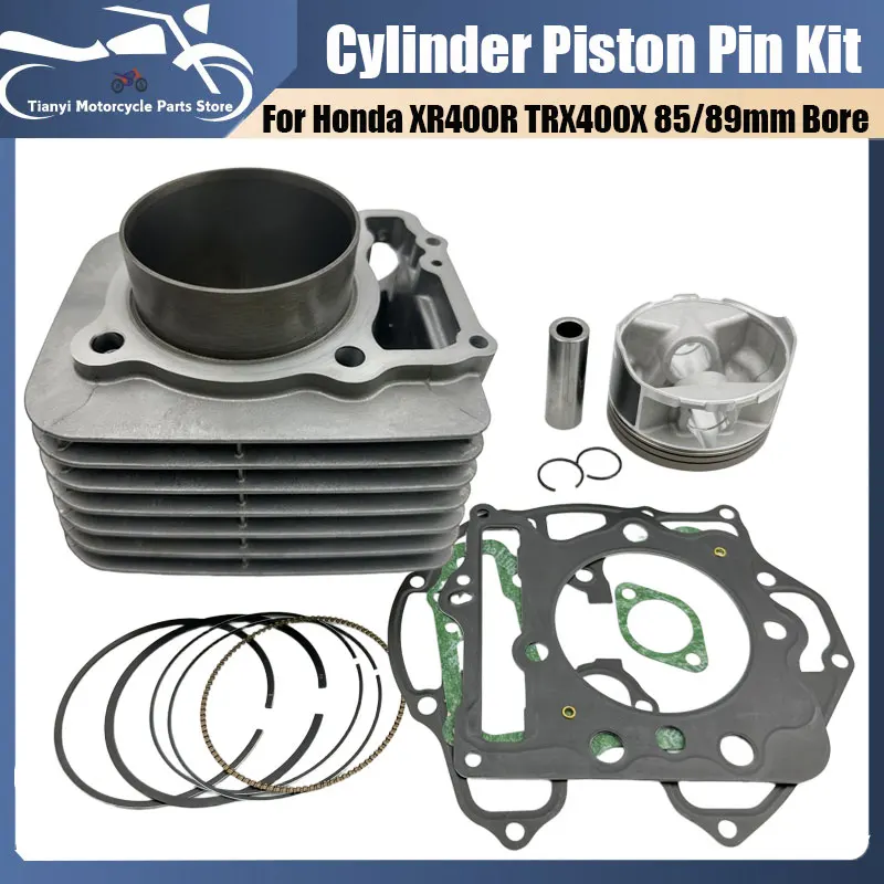 مجموعة اسطوانات الدراجات النارية لهوندا TRX400EX Sportrax XR400R TRX400 جزء المحرك استبدال 397cc إلى 440cc 85/89 مللي متر #1