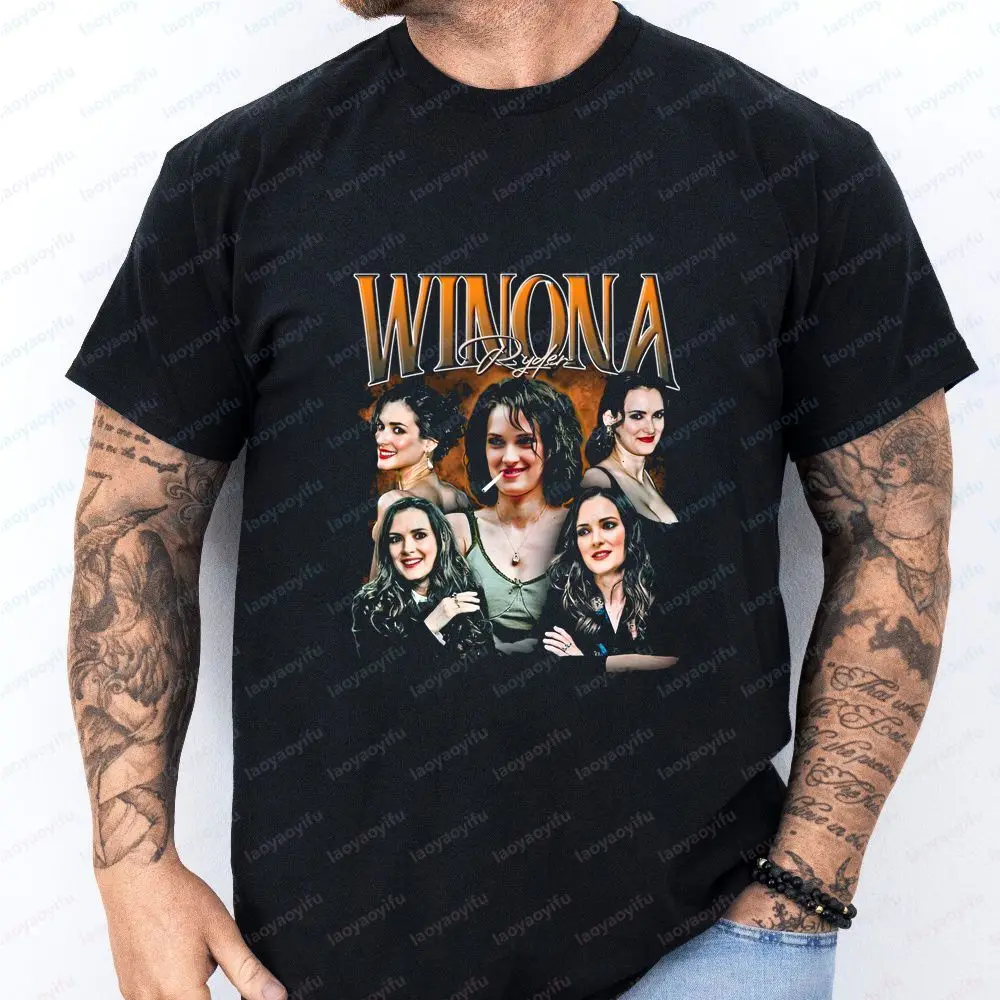 Winona Ryder - Unique Summer Casual Trendy Multi-Purpose Short-Sleeved Men's and Women's Round-neck T-Shirt