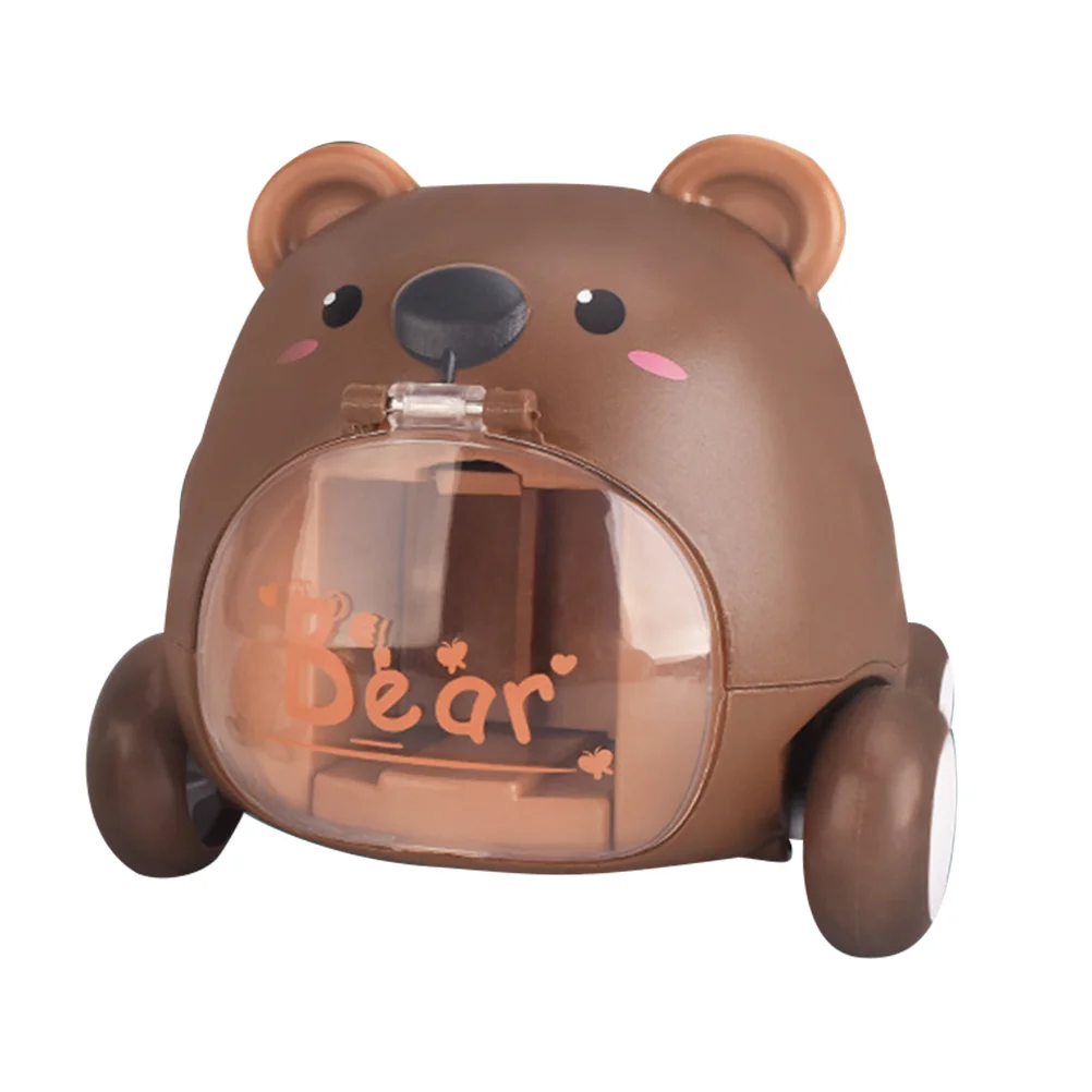 سيارة أطفال قابلة للسحب للخلف تعليمية على شكل دب، سيارة صغيرة للتنسيق بين اليد والعين، سيارة مصغرة مضحكة #5