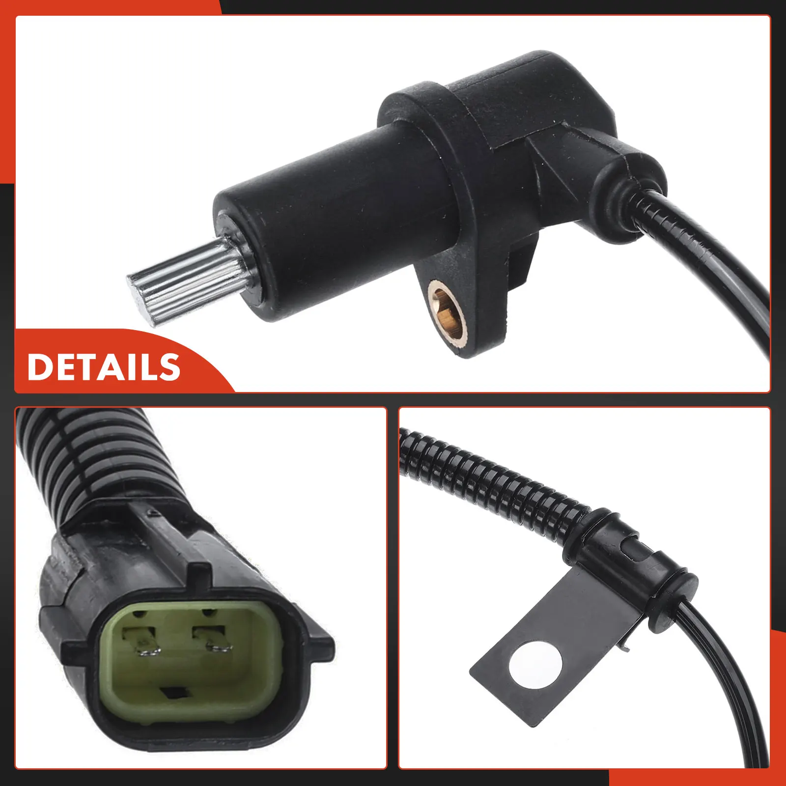 A-Premium Front Driver Side ABS Wheel Speed Sensor for Kia Sorento 2003-2006 6