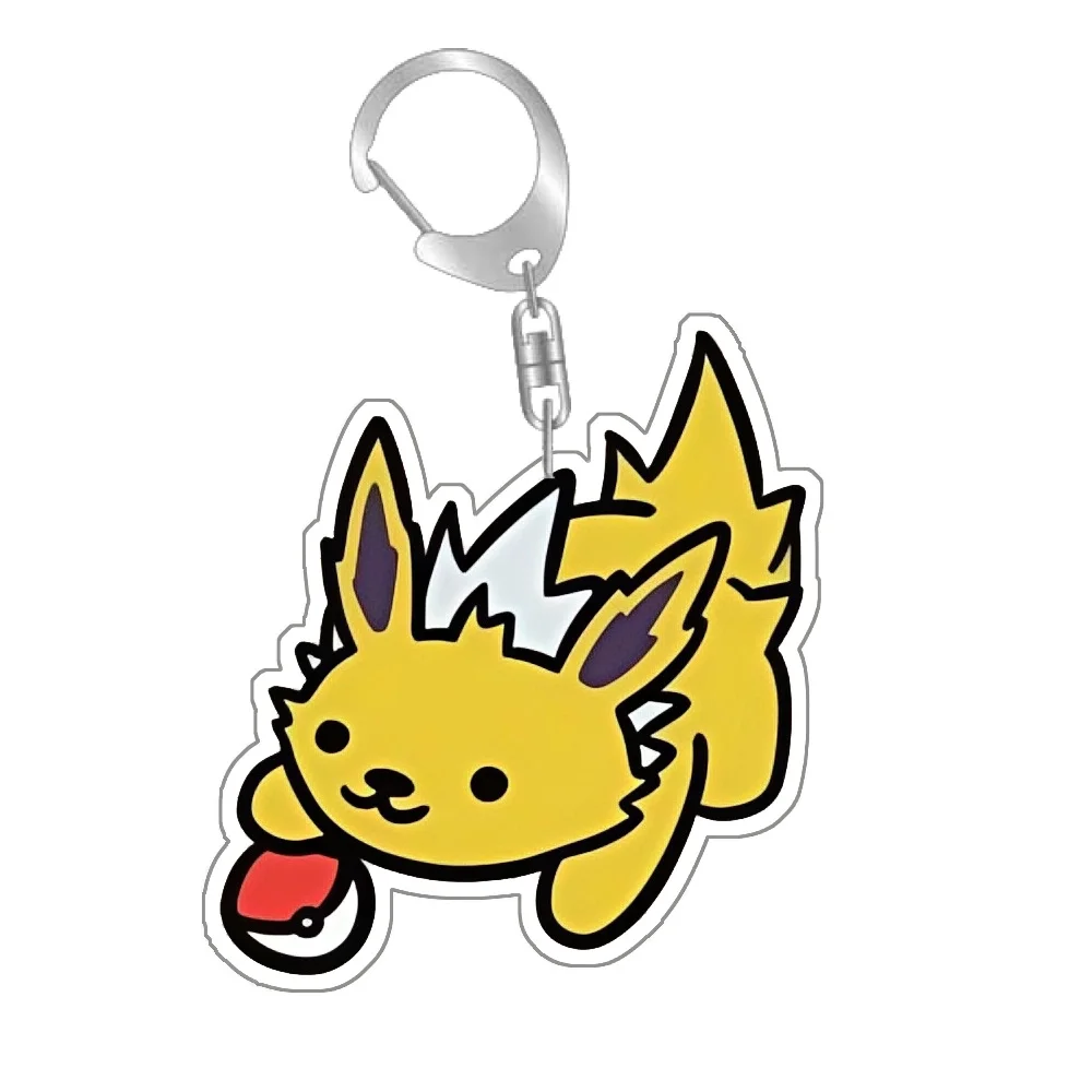 Pokemon Umbreon Eevee Vaporeon Jolteon Sylveon Self Made Acrylic Keychain Pendant Cute Anime Classics Game Collection Toy Gift