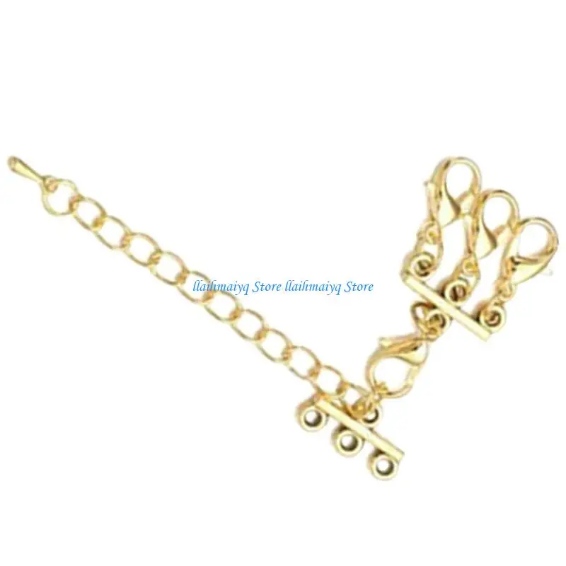 

573B Delicate Necklace Detangler Necklace Layering Clasps Bracelet Layering Clasps Multi Tube Lock Necklaces Clasps Separator