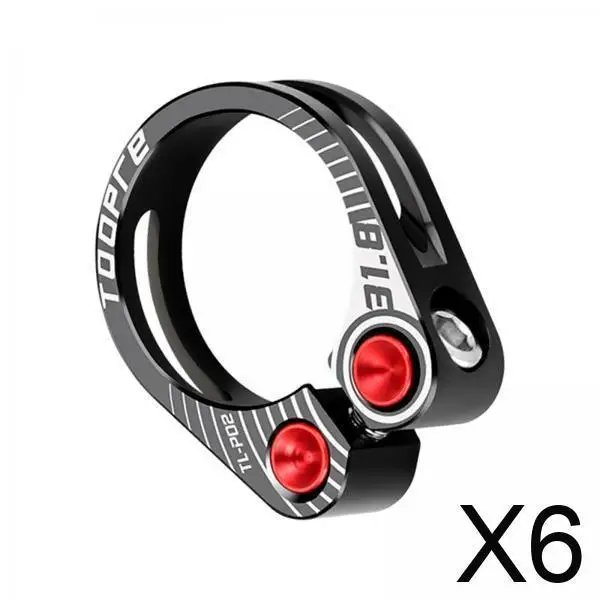 

6x легкий зажим для подседельного штыря велосипеда, адаптер для сиденья, фиксирующий быстроразъемный зажим для подседельного штыря велосипеда из алюминиевого сплава, универсальный