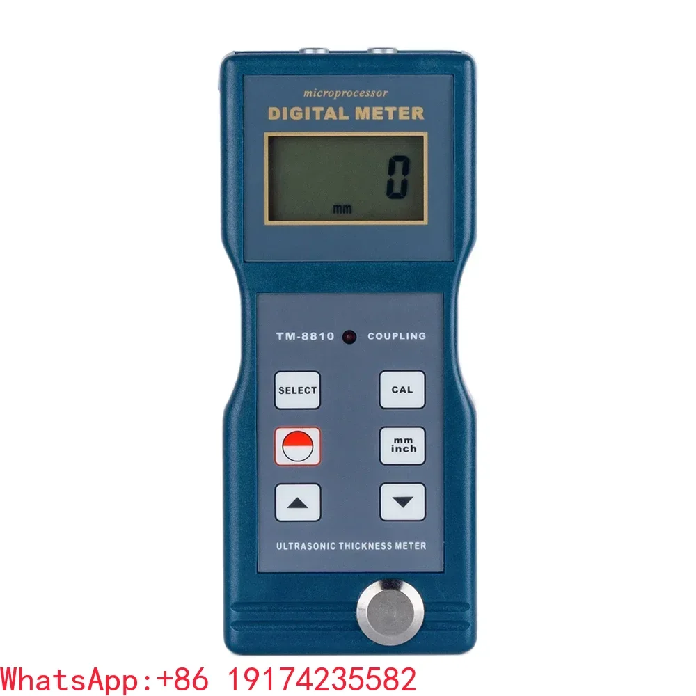 Pipe Wall Ultrasonic Thickness Meter Measuring Range 1.5-200mm Thickness Corrosion Measurement Gauger TM8810