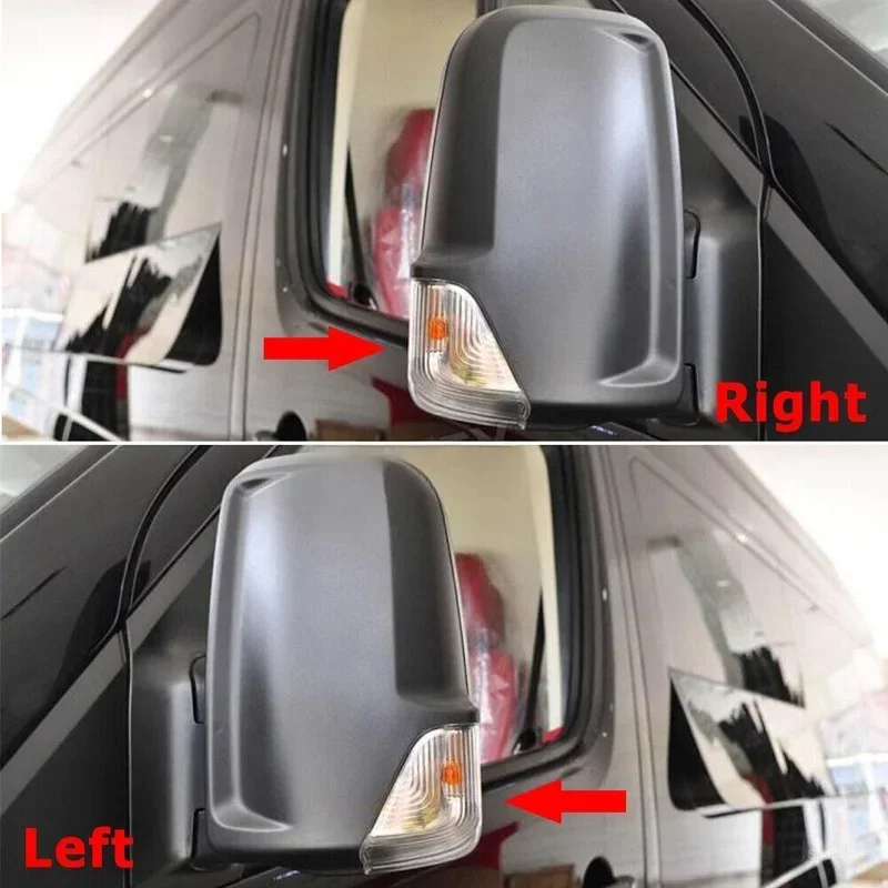 عدسة مؤشر مرآة جناح الباب الأيسر الأيمن أ 0018228920   أ 0018229020   لمرسيدس سبرينتر W906 2006-2017 صالح فولكس فاجن كرافتر 2006-2017