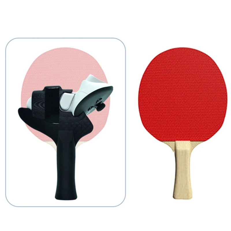 Handheld Table Tennis Paddle Grip Handle Enhanced Gaming Experience Gaming Accessories for Meta Quest 3 1Pair