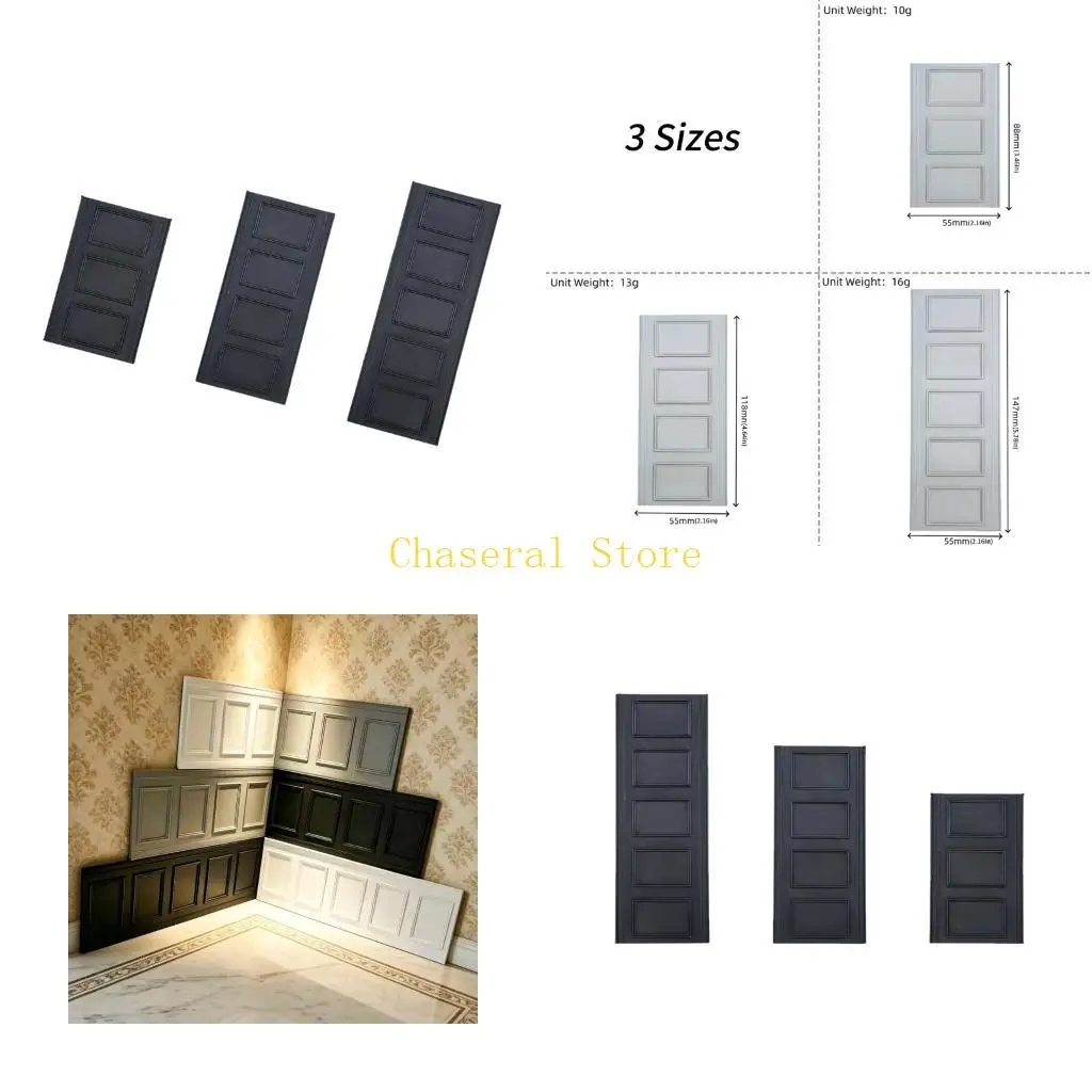E7CE Doll House Mini Wainscot Wall Panel Model Display Wainscot 1:12 Model Toy Girls Dollhouses Pretend Play
