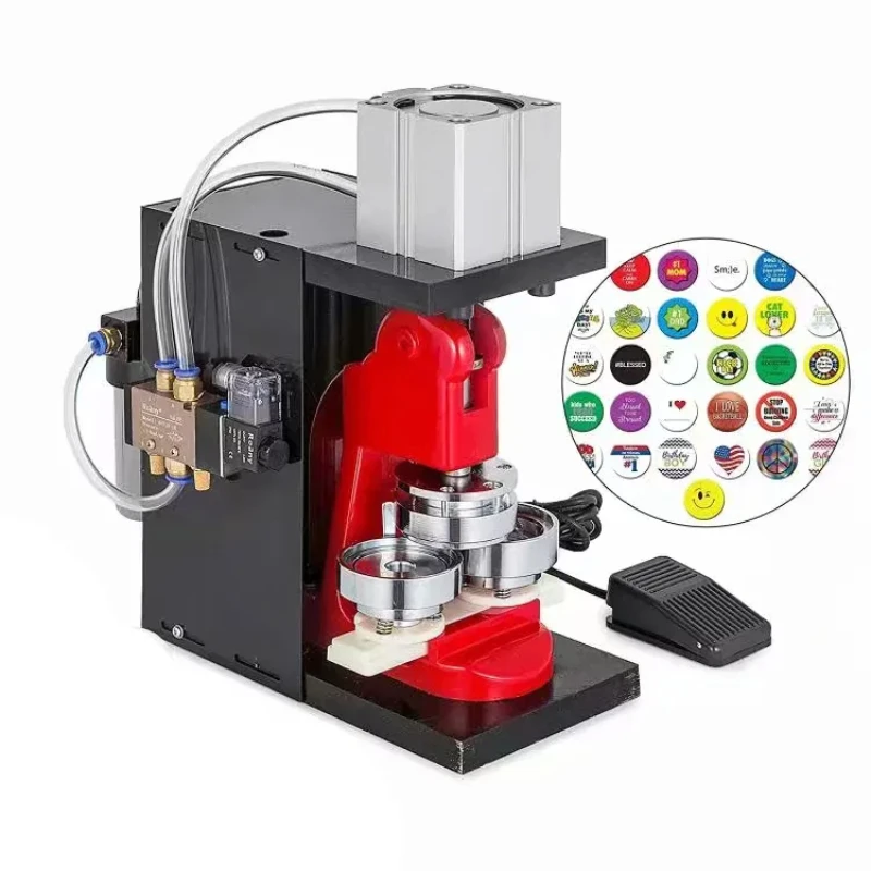 

Pneumatic Hand Press Pin Button Making Machine 58MM Button Badge Press