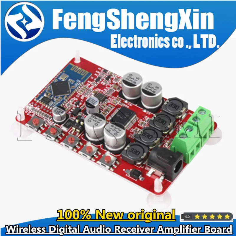 

TDA7492P 50W+50W Bluetooth 4.0 Wireless Digital Audio Receiver Amplifier Board 2.1 Interface 8 ~ 25V DC Power Supply