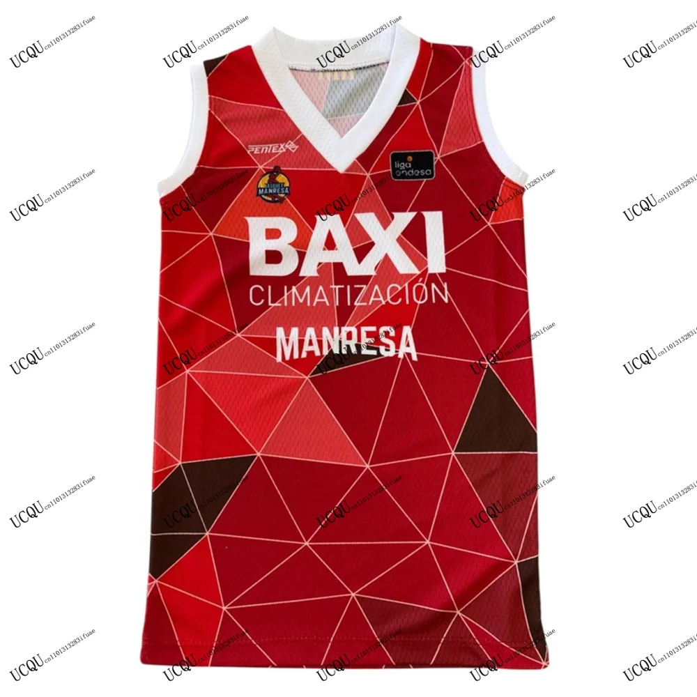 2025-26 nueva llegada Baxi Manresa España baloncesto Jersey Casual 3D impreso camiseta Antibes Sharks local visitante adultos niños chaleco