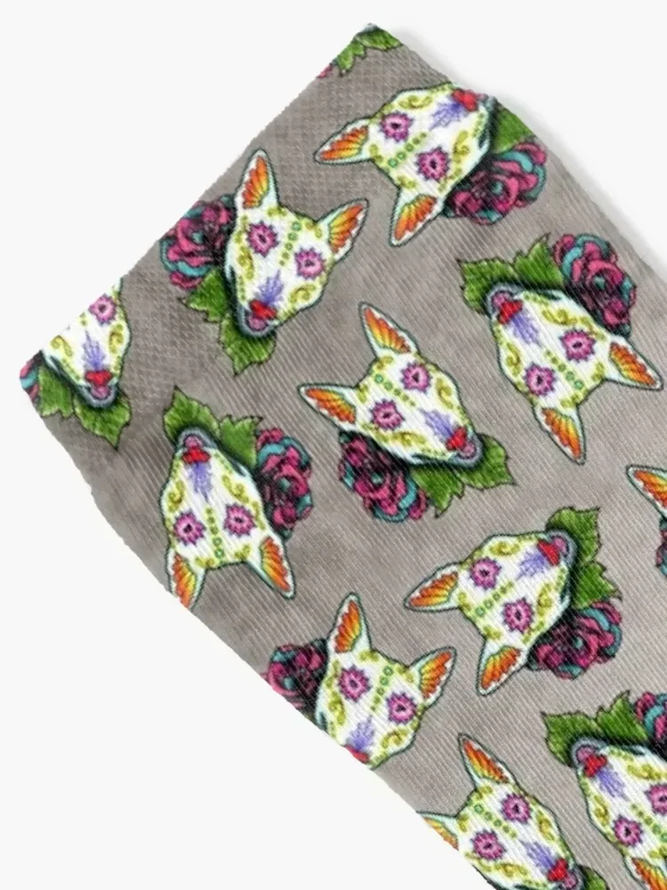 Bull Terrier - يوم الموتى شوجر جمجمة الكلب الجوارب بالجملة مجموعة الهيب هوب الفاخرة للرجال والنساء