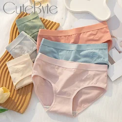 Women's Cotton Underwear Panty Cute Sexy Panties Female Seamless Underpants Solid Color Panty Intimates Women Lingerie S-XL