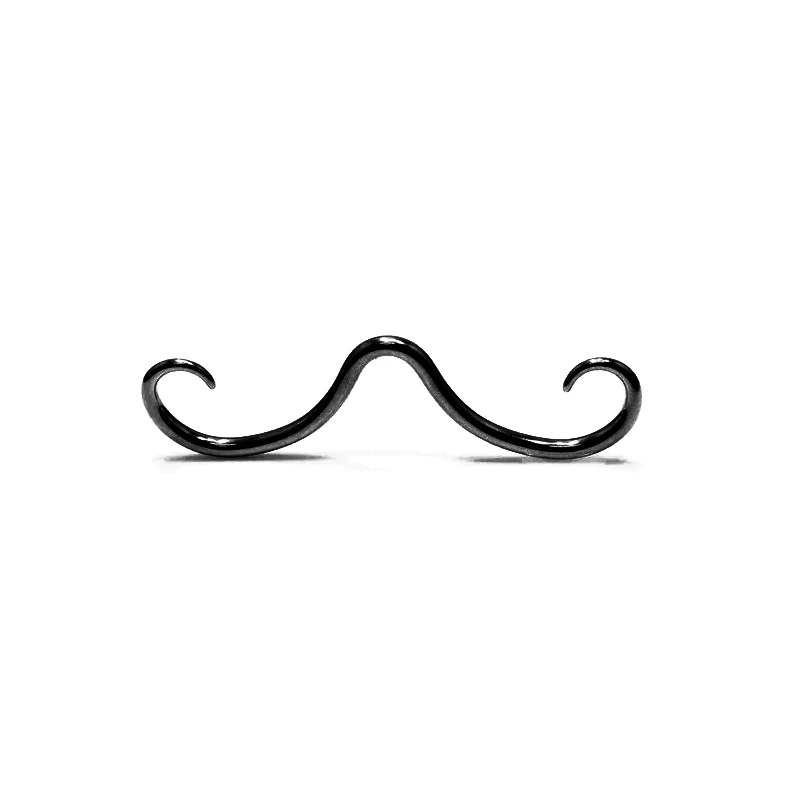 STARBEAUTY 1Pc  Septum Mustache Ring Body Piercing Jewelry for Women Men 14G 316L Surgical Steel Nose Stud Punk Jewelry