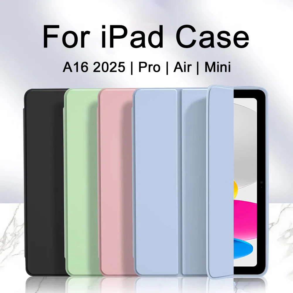 

Чехол для Ipad A16 2025 Pro 13 11 M4 12.9 Air 11 M2 5 4 3 2 10.9 Funda 10 9 9th 10. 7th 8th Generation Mini 6 7 8.3 10.2 Cover