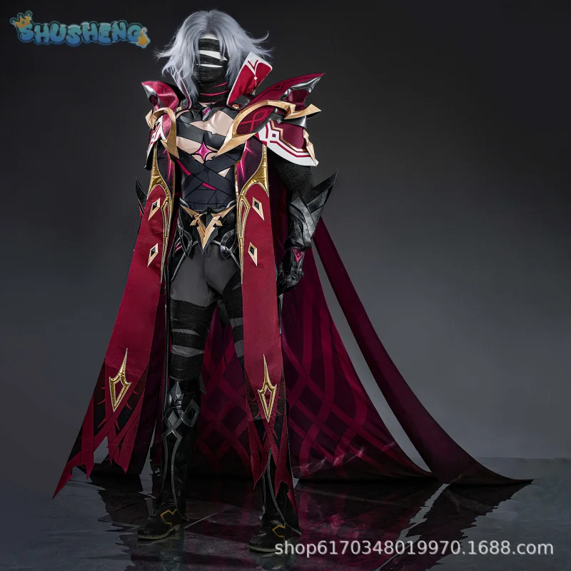 

Rerir Rächer of Solnari Game Genshin Impact Cosplay Costume New High-Quality Men Uniform Jacket Shoes Props Halloween Party Sui