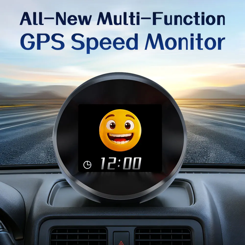 

2026 Newest Car HUD Head-Up Display: 20+ Dynamic Emojis, Real-Time Driving Data, Altitude & Speed Alerts,display for All Car