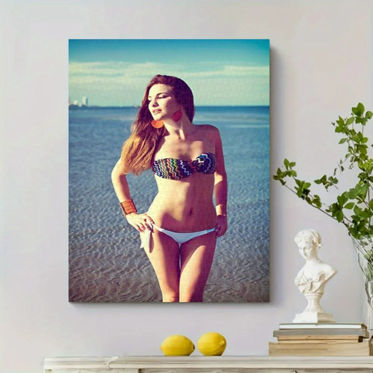 1, 000pcs puzzle-print painting- stunning nude anime woman print - vibrant- for living room or bedroom decor- ideal holiday gi