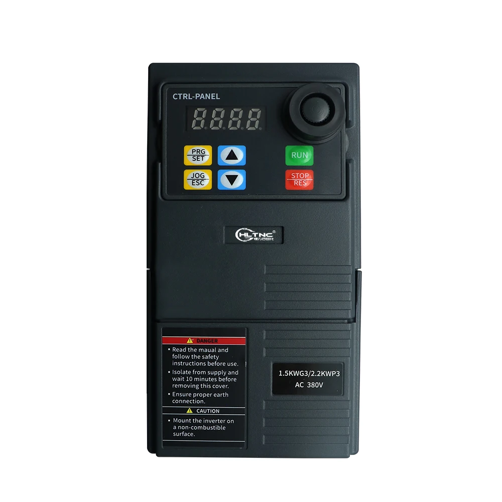 HLTNC VFD Frequency Converter Input Single Phase to Output 3 Phase 0.4KW-5.5KW Variable Frequency Drive Frequency Inverter