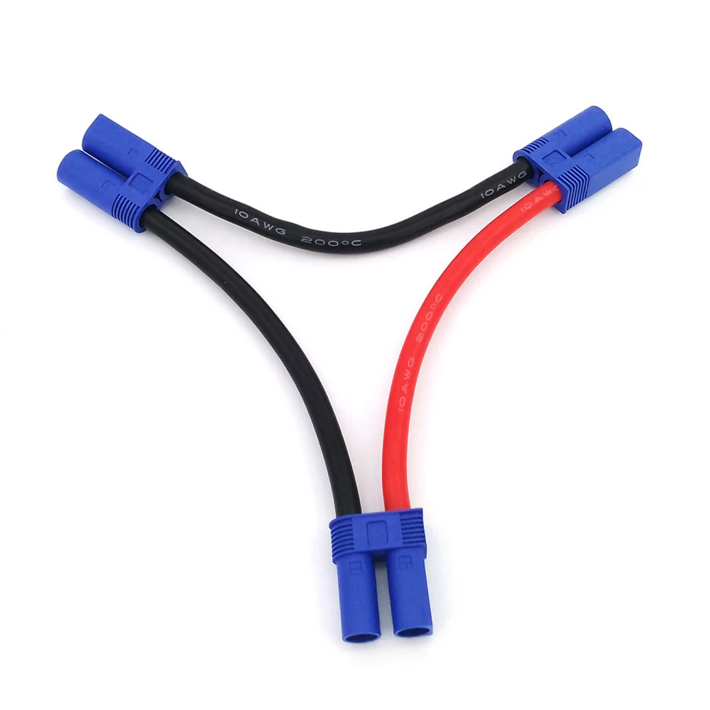 1PC Batterij Serie Verbindingsadapter EC5 Connector 10AWG Kabel Lipo Batterij ESC Connector voor RC Boot Auto Vliegtuig