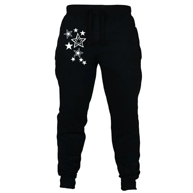 Spring Autumn Women's Baggy Pants Sweatpants Jogger Fashion Ladies Joggings Casual Printed Stars Full Length Sports Pants