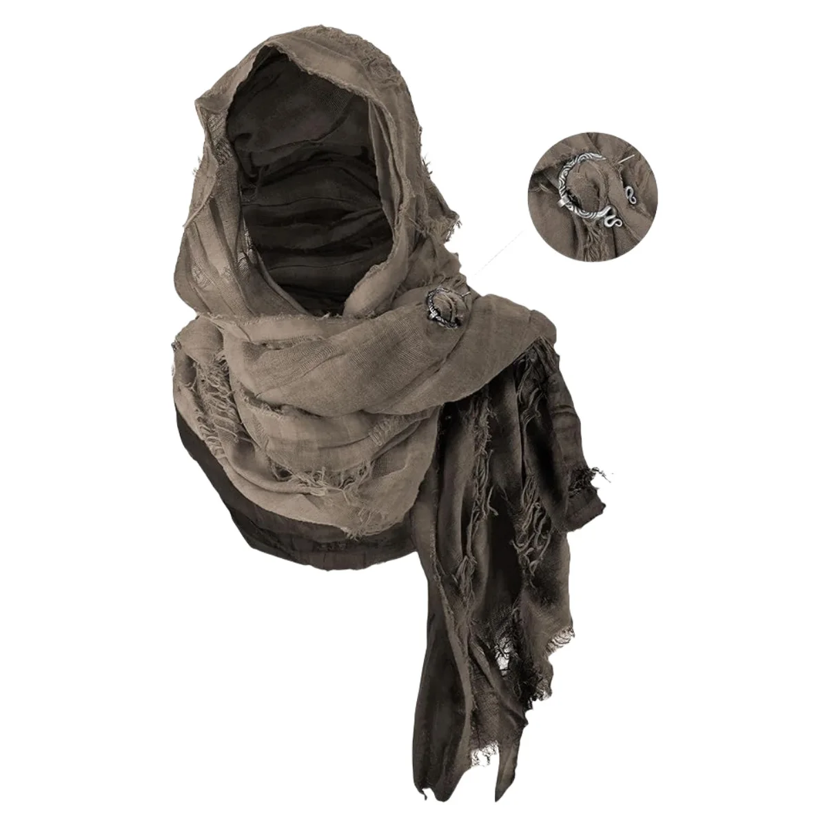 Medieval Renaissance Hooded Cloak Cape for LARP Cosplay Halloween Costume Vintage Knight Robe Fantasy Gothic Unisex Adults Kids