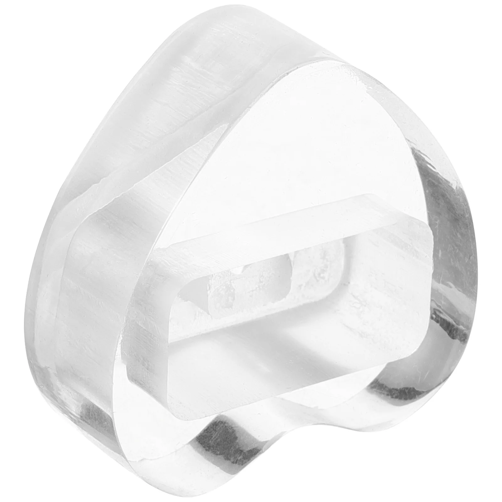 

Kazoo Acrylic Heart Shaped Display Holder for Small Musical Instruments Decorative Showcase Table Top Portable