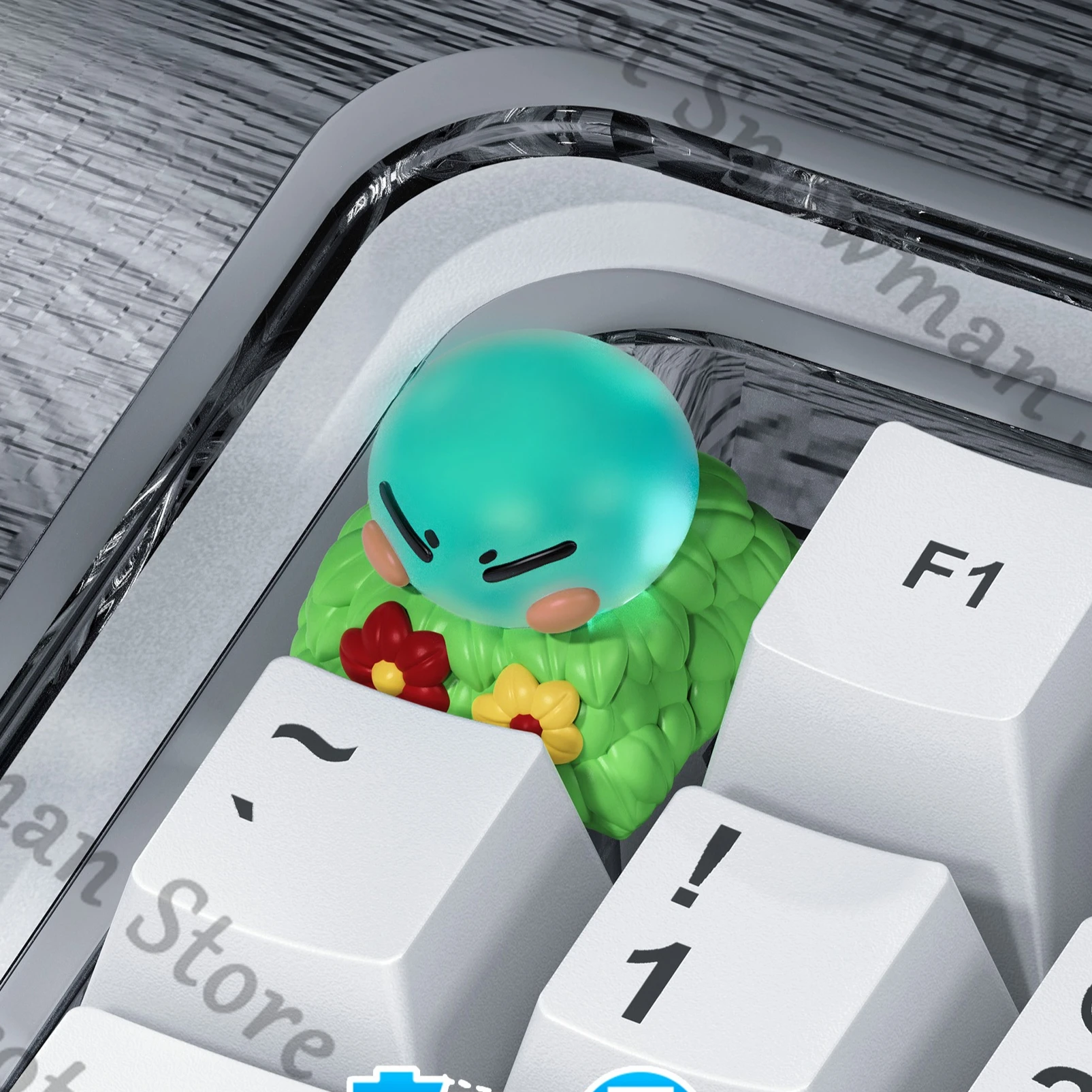 

Genshin Impact shilaimu Resin keycaps creativity quadratic element Game Keycaps 3D Stereoscopic single keycap small gift