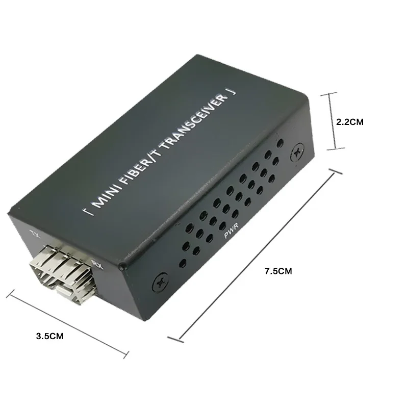 Gigabit Media Converter 1 SFP to 1 RJ45 UTP Mini Size Gigabit Ethernet Fiber Switch for IP Cameras