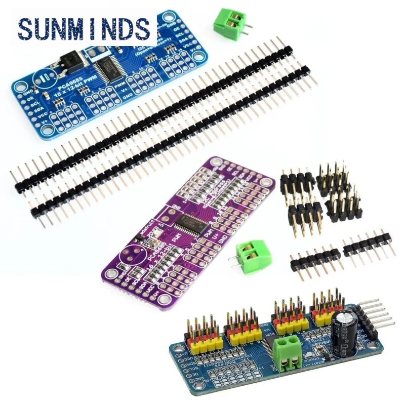 1pcs PCA9685PW 16 Channel 12-bit PWM/Servo Driver-I2C interface PCA9685 module for Raspberry pi shield module servo shield