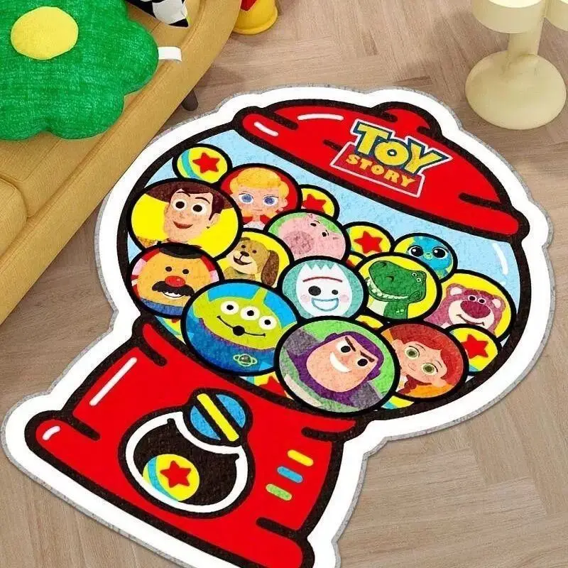 Tapete de Cashmere Buzz Lightyear Toy Story, Tapete Irregular para Decoração de Casa, Quarto e Sala de Estar, Tapete Moderno