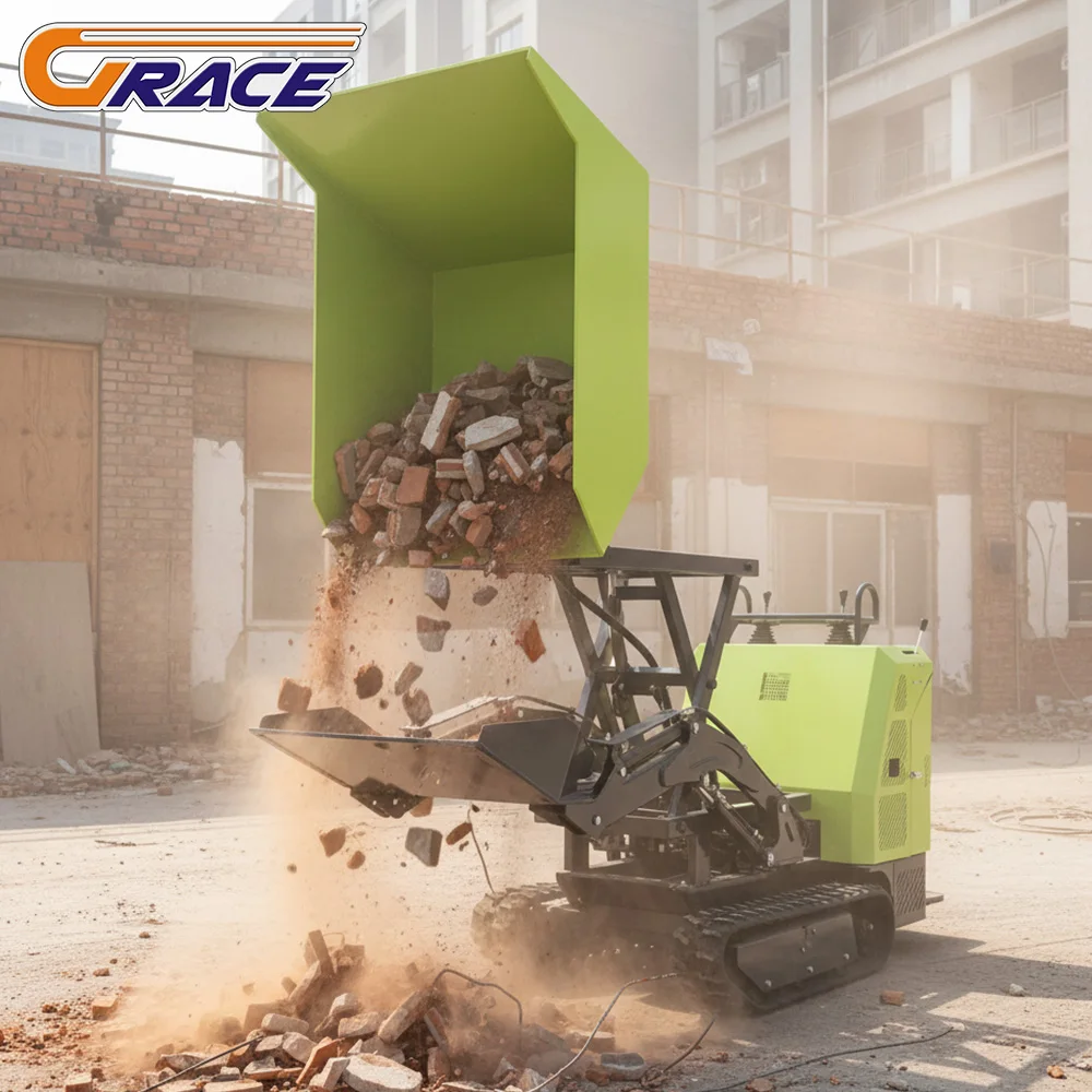 

Индивидуальный высококачественный мини-самосвал 500 кг, двигатель EURO 5 EPA, быстрая доставка, гусеничный мини-самосвал, горячая распродажа