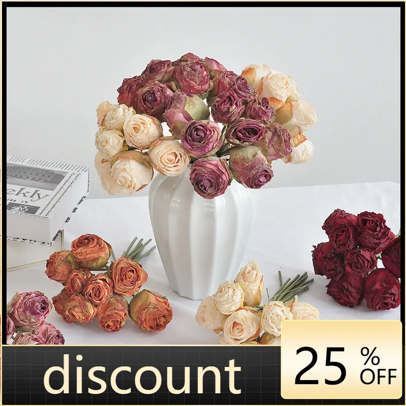 

LH rose bouquet retro home simulation flower ornament rose