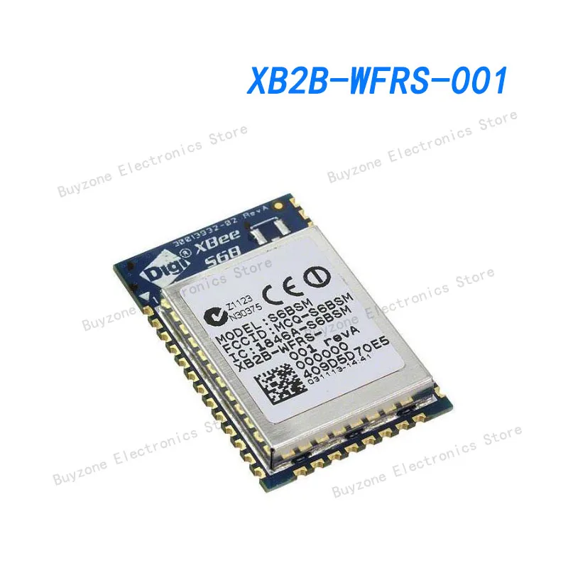 XB2B-WFRS-001 WiFi 802.11b/g/n Transceiver Module 2.4GHz Antenna Not Included Surface Mount