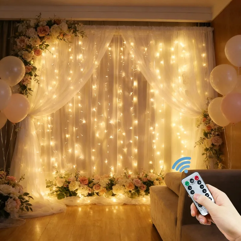 

Wedding Decor LED String Lights with Remote - USB Powered Twinkle Lights for Reception, Backdrop & Home Decor
