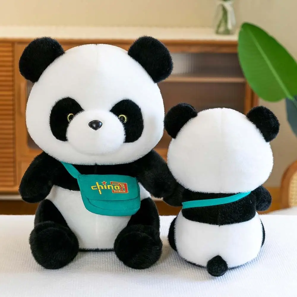 Panda mit Rucksack Tier Plüsch Sofa Dekoration Plüsch Kissen Stofftiere Panda Plüschtier Panda Plüschpuppe Plüschtier Spielzeug