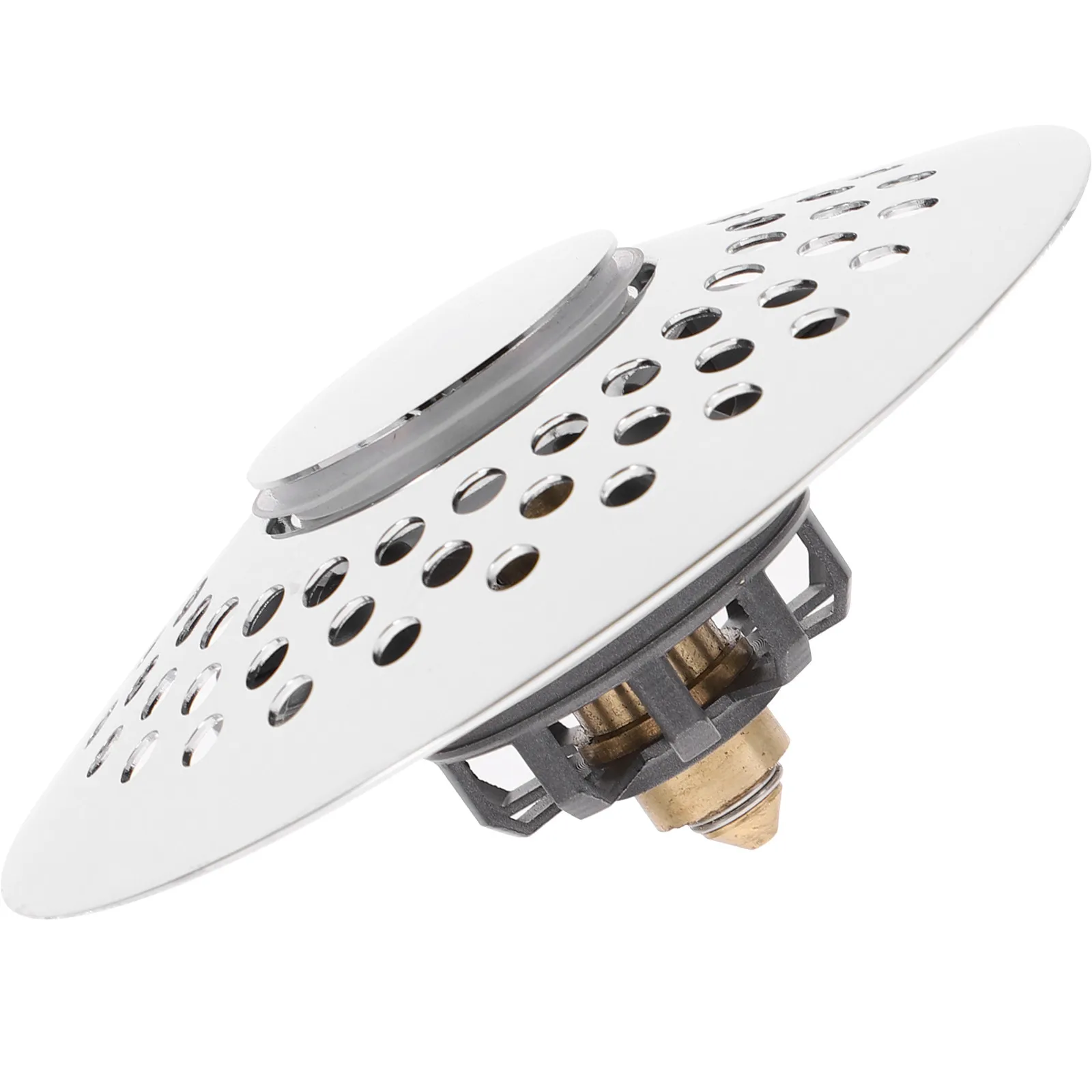 

Bathtub Drain Plug 1.6-2 Inch Basin Strainer Durable Easy Install Bathroom Sink Drainer Anti Clog Hair Filter Copper Replacement