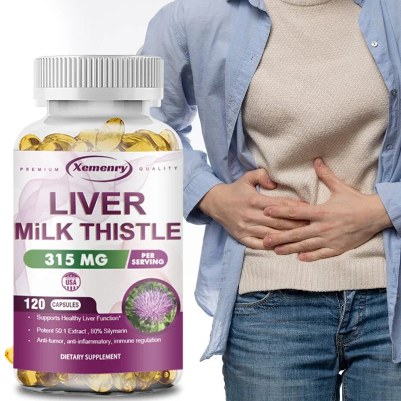 The New Version of Milk Thistle Liver Protection Capsule Improves Liver Damage Caused By Drinking and Maintains Liver Health