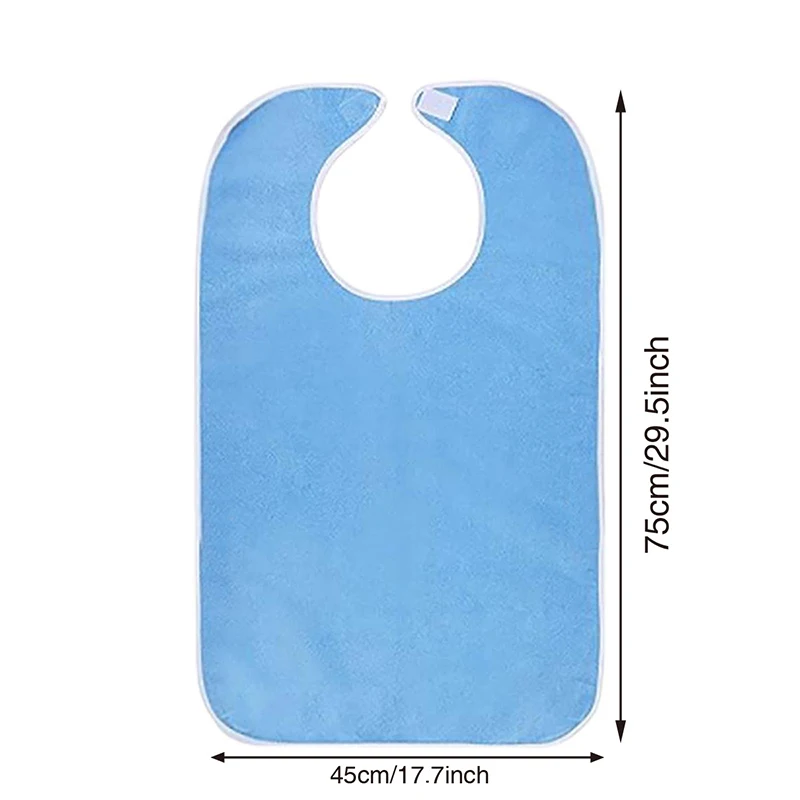Premium Adult Bibs Unisex Adult Bibs Washable Eating Cloth Reusable Large Bibs for Women Men Elderly Seniors Clothing Protectors