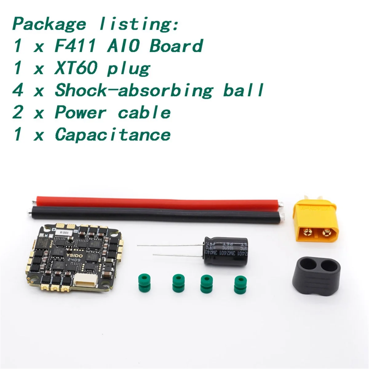 وحدة تحكم في الطيران YSIDO F411 الفعالة 2-6S AIO BMI 270 BLHELI S 45A ESC OSD
