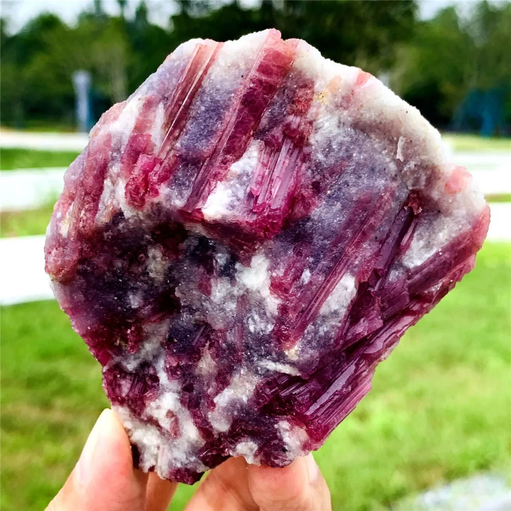 Many Pieces! Natural Pink Tourmaline Crystal Mineral Irregular Crushed Rock Specimen Rare Original Home Decoration