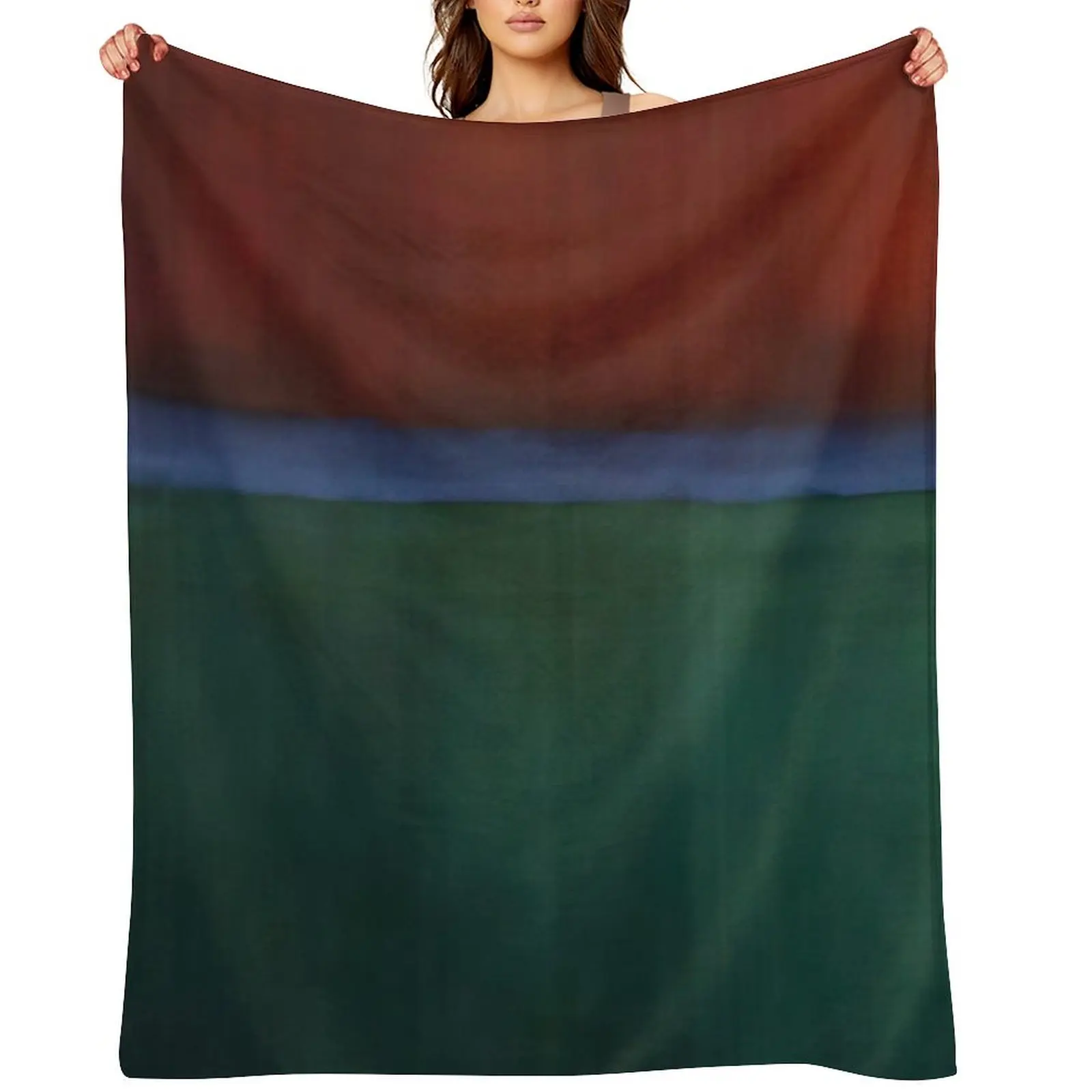 

Mark Rothko - Earth and Green - 1955 Throw Blanket for winter Comforter Hairys Custom Blankets